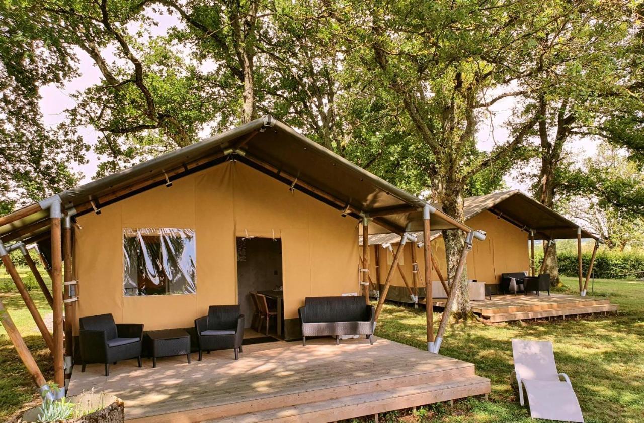 Glamping Les Arbres, Luxe Safaritent Met Zwembad Cronat المظهر الخارجي الصورة